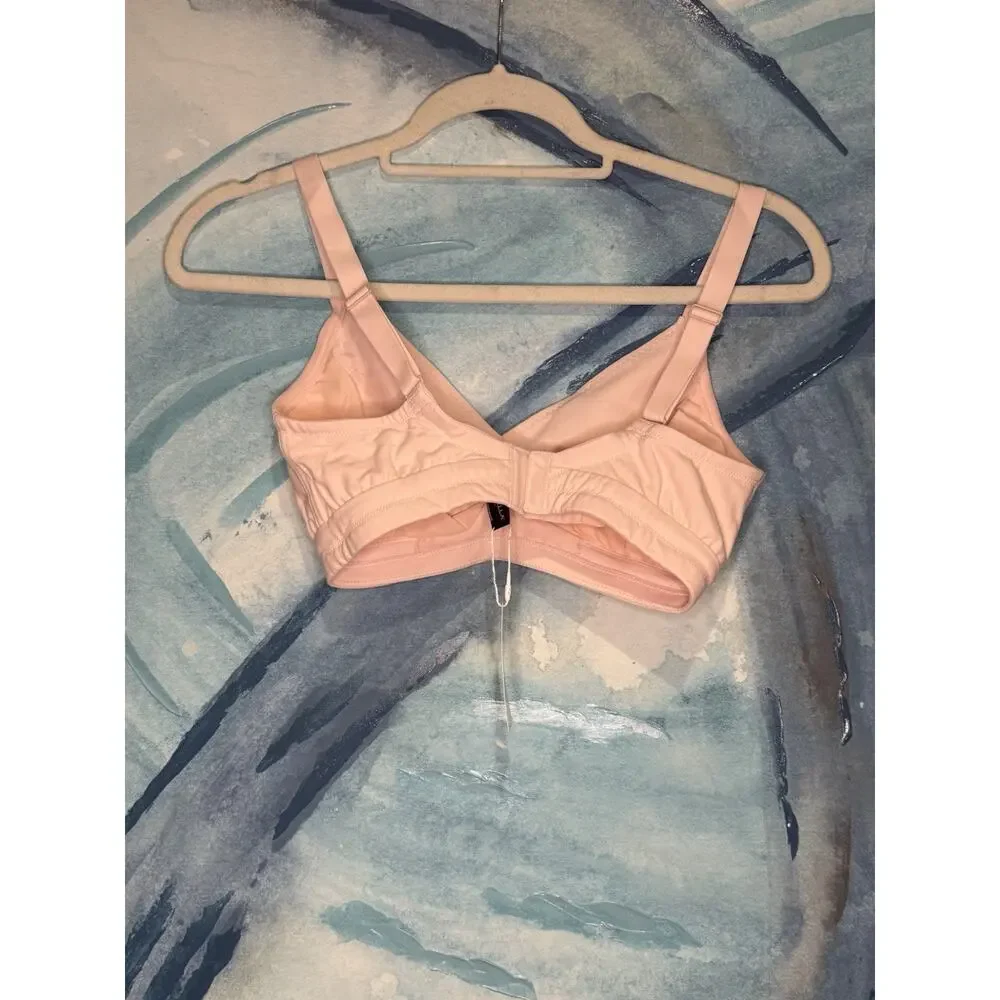 NWT Cosabella Soft Cotton Curvy Bralette Pink Lilly XS